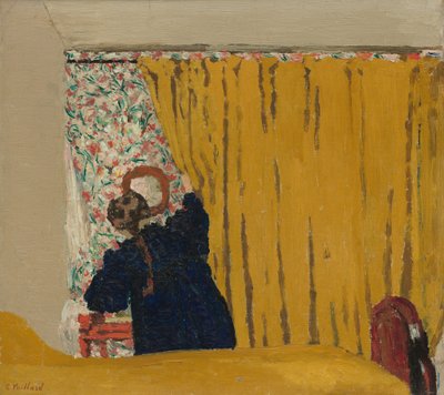 Sarı Perde, c. 1893. by Edouard Vuillard