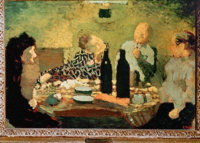 Yemekten sonra aile by Edouard Vuillard