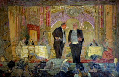 Küçük kafe, 20. yüzyıl. Paris, Champs Elysees Komedisi by Edouard Vuillard