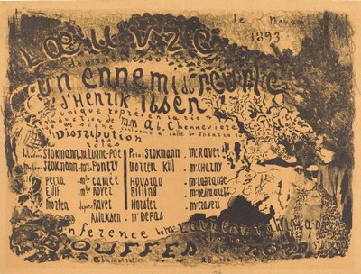 Halk Düşmanı, 1893. by Edouard Vuillard