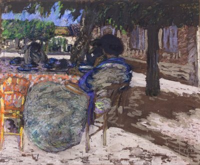 Kırmızı Pavyon Ağaçlarının Altında,1905-07 (tuval üzerine yağlıboya) by Edouard Vuillard