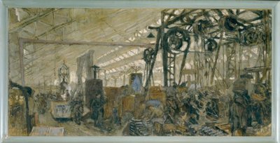Lyon silah fabrikası: demirhane by Edouard Vuillard