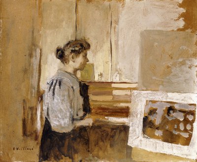 Stüdyodaki Kadın, c.1915 by Edouard Vuillard