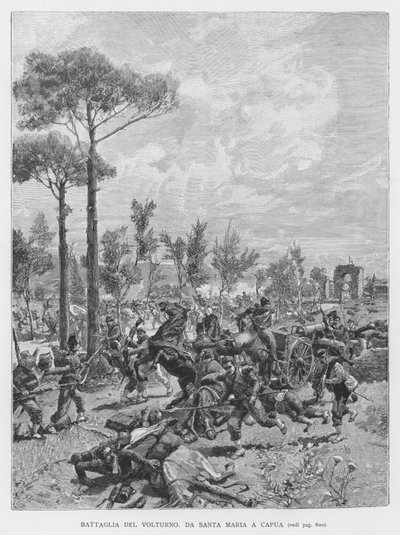 Volturno Savaşı (gravür) by Edouardo Matania