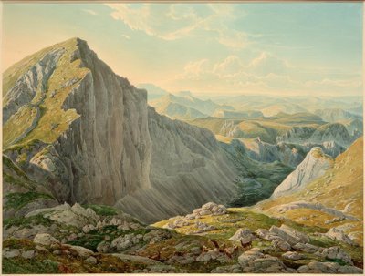 Mariazell manzaralı Große Höllstein by Eduard Gurk