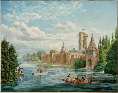 Franzensburg (1801-1836 yılları arasında İmparator I. Franz tarafından yaptırılmıştır) by Eduard Gurk