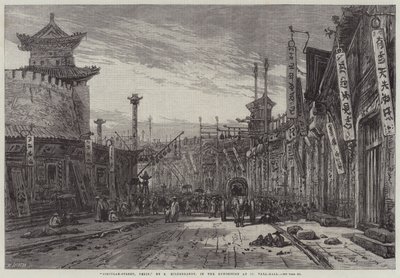 Daire-Sokak, Pekin by Eduard Hildebrandt