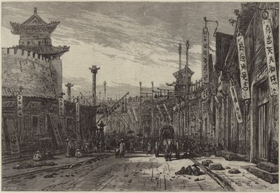 Dairesel Sokak by Eduard Hildebrandt