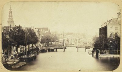 Amsterdam'daki Zwanenburgwal manzarası by Eduard Isaac Asser