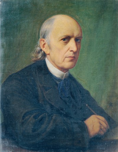 kendi kendine portre by Eduard Jakob von Steinle