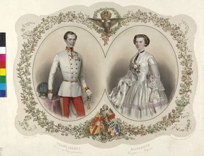 Franz Joseph I Avusturya İmparatoru - Elisabeth, Bavyera Düşesi by Eduard Kaiser