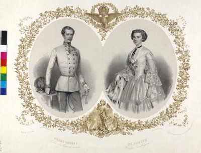 Franz Joseph I Avusturya İmparatoru - Elisabeth, Bavyera Düşesi by Eduard Kaiser