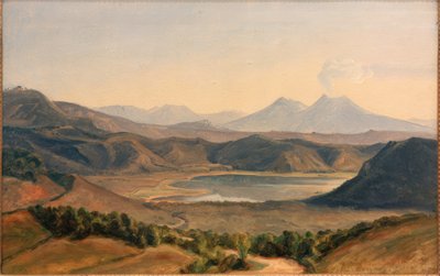 Averno ve Vesuv Gölü by Eduard Wilhelm Pose