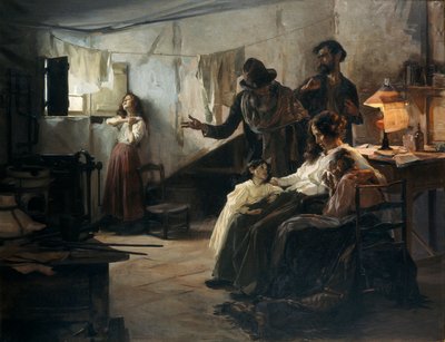 İnfaz gününde anarşistin ailesi by Eduardo Chicharro Aguera