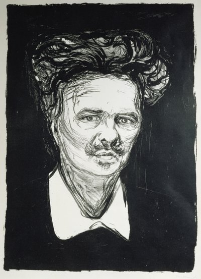 Ağustos Strindberg (taş) by Edvard Munch