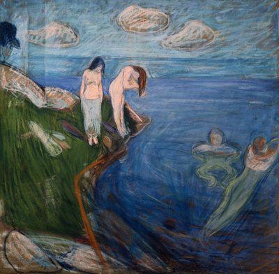 banyo yapan kadınlar by Edvard Munch