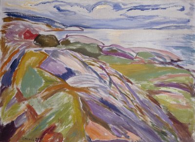 Kıyı manzarası, Hvitsten by Edvard Munch