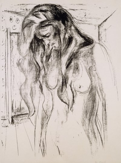 ağlayan kız; ağlayan kız by Edvard Munch