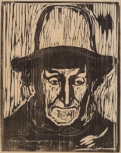 Yaşlı balıkçı. 1897 by Edvard Munch