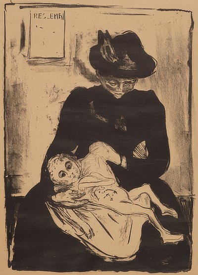 Miras. 1916 by Edvard Munch
