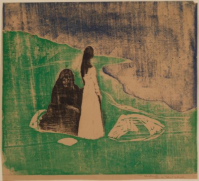 Kadınlar deniz kıyısında. 1898 by Edvard Munch