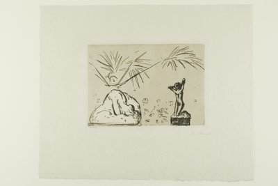 Heykellerle İç Mekan by Edvard Munch