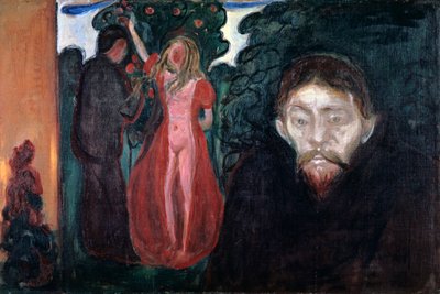 kıskançlık, 1895 by Edvard Munch