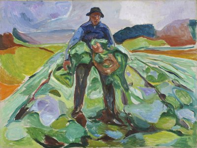 Lahana Tarlasındaki Adam by Edvard Munch