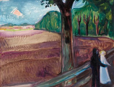 "Yaz Gecesi" (Sommernatt) Resmi Edvard Munch (1863-1944) by Edvard Munch