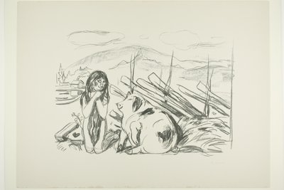 Omega ve Domuz by Edvard Munch