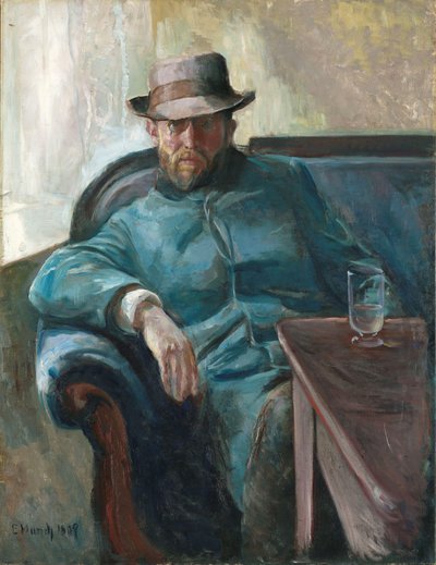 ಹ್ಯಾನ್ಸ್ ಜೇಗರ್ ಅವರ ಭಾವಚಿತ್ರ, 1889 ಟರ್ಕ್ by Edvard Munch