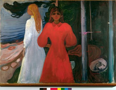 kırmızı ve beyaz by Edvard Munch