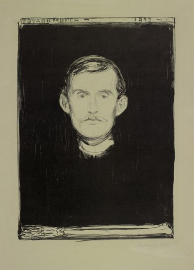 Otoportre, 1895 by Edvard Munch