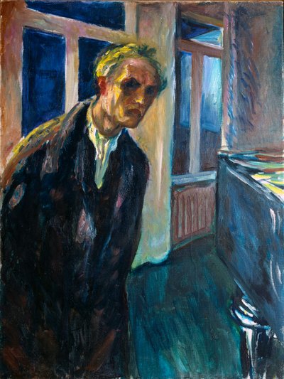 Kendi Portresi veya Gece Yürüyen Adam, Edvard Munch (1863-1944) 1923-1924 Sun. 89,5x67,5 cm Oslo, Belediye Sanat Koleksiyonları Munch Müzesi (Musee Munch) by Edvard Munch
