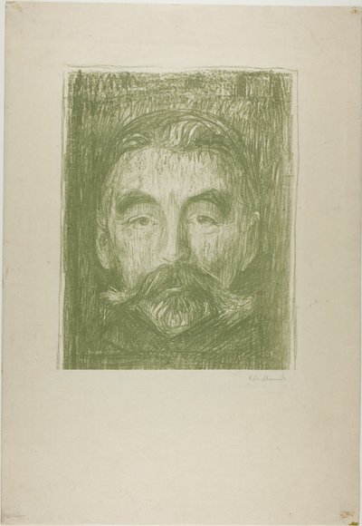 Stephane Mallarme by Edvard Munch
