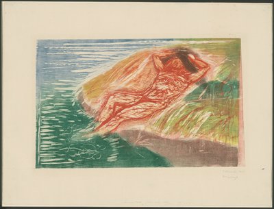 güneşlenmek ben by Edvard Munch
