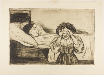 Ölü Anne ve Çocuğu by Edvard Munch