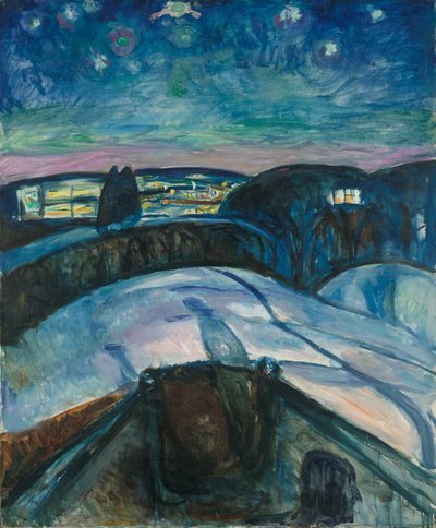 Yıldızlı Gece by Edvard Munch