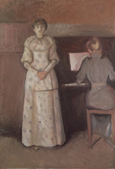 İki Kızkardeş, Ragnhild ve Dagny Juel by Edvard Munch