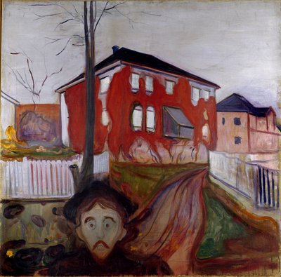 Edvard Munch (1863-1944) 1899-1900 Sun tarafından Bakire Kırmızı Asma Tablosu. 119.5x121 cm Oslo, Belediye Sanat Koleksiyonları Munch Müzesi (Musee Munch) by Edvard Munch