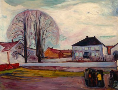 Sahildeki ev by Edvard Munch