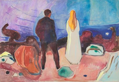 İki İnsan. Yalnızlar by Edvard Munch