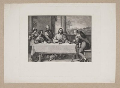 İsa ve Emmaus by Edvard Sonne