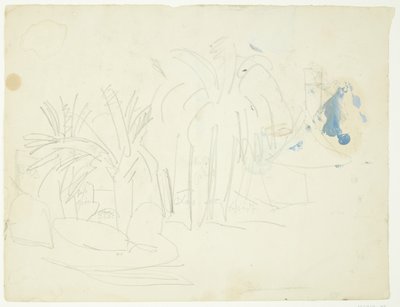 Palmiye ağaçlarıyla dolu bir manzara, Cannes by Edvard Weie