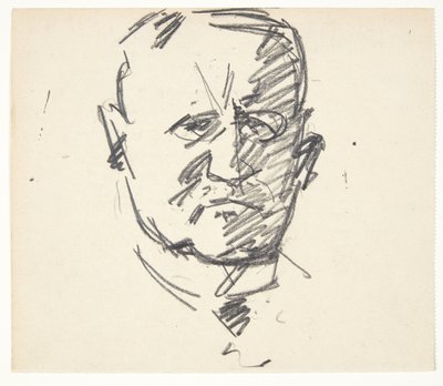 Profesörün portresi için çalışma, dr.med. Carl Lorentzen (1860-1932) by Edvard Weie