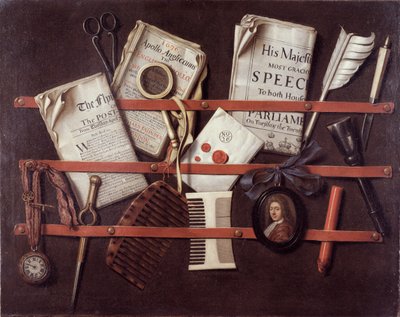 Mektup Rafı, c.1676 by Edwaert Colyer or Collier