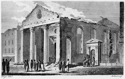St Paul Covent Garden Harabeleri by Edward (after) Dayes