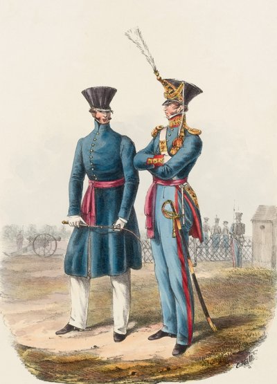 Kraliyet Topçu Subayları by Edward (after) Hull