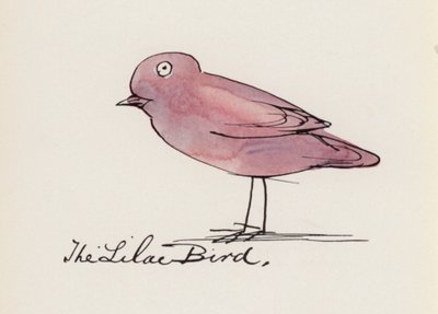 Edward Lear, Kuş Kitabı: Leylak Kuşu (renkli taş) by Edward (after) Lear