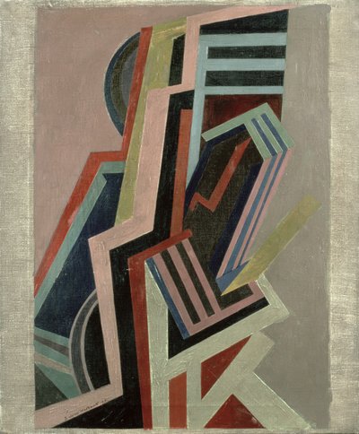 Soyut Kompozisyon (tuval üzerine yağlı boya) by Edward Alexander Wadsworth